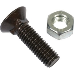 BOULON TETE FRAISEE COLLET CARRE 14X50 8.8 BRUT BOITE DE 25