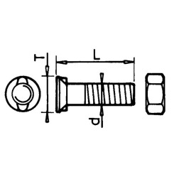 BOULON TETE FRAISEE 2 ERGOTS 11X30 GREGOIRE & BESSON BOITE DE 25