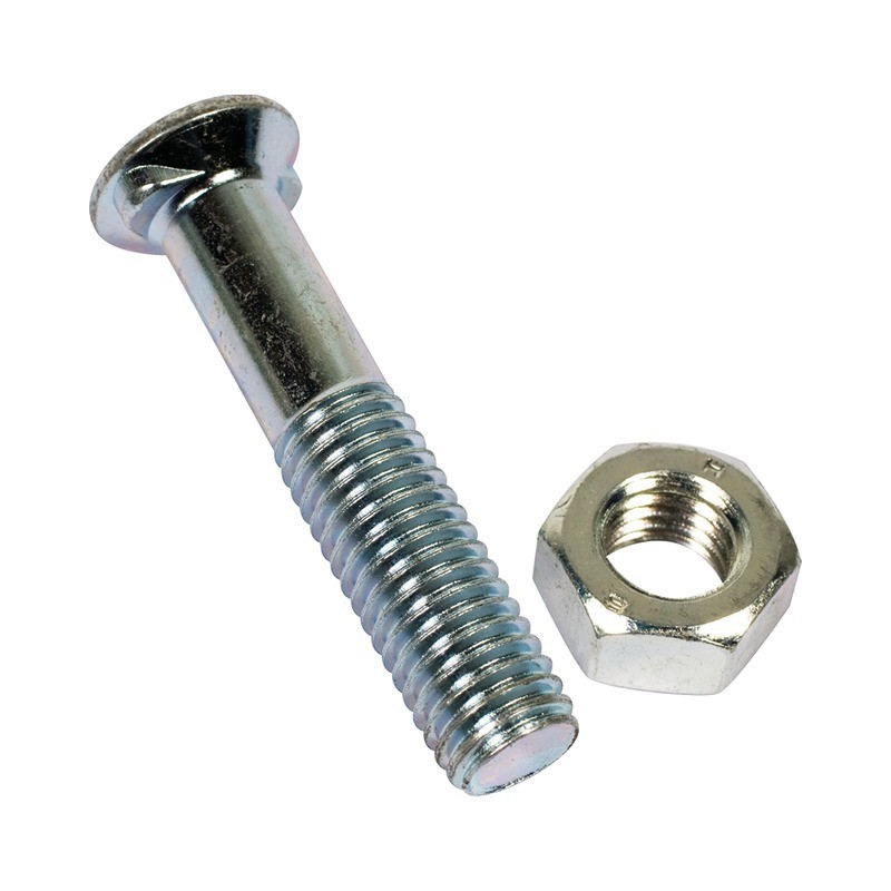 BOULON TETE FRAISEE 2 ERGOTS 12X60 8.8 ZINGUE BOITE DE 25