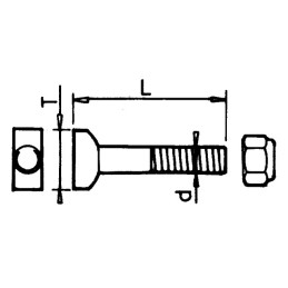BOULON TETE GENDARME 10X65 8.8 TYPE RAU RG031301 BOITE 25