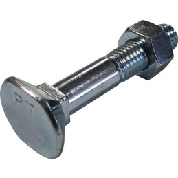 BOULON TETE RECTANGLE FRAISEE COLLET CARRE 12X80 8.8 ZINGUE BOITE DE 25