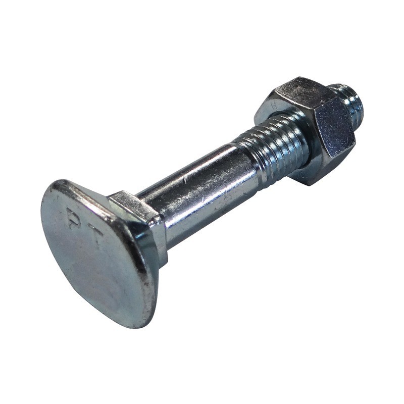 BOULON TETE RECTANGLE FRAISEE COLLET CARRE 12X80 8.8 ZINGUE BOITE DE 25