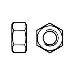 ECROU 6 PANS  22X200 AGRATOR (BOITE DE 25)