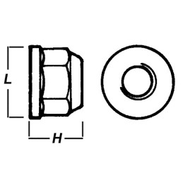 ECROU FREIN A EMBASE 14X150 10.9 BOITE DE 25