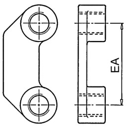 BLOC DENT DOUBLE ECROU 16X150 EA 50 (UNITE)