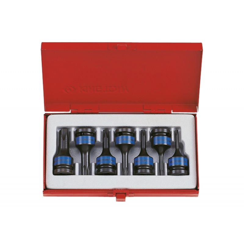 Coffret de douilles 1/2" TORX à choc - 7 pièces