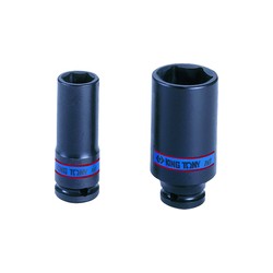 Douille à chocs Métrique 1/2" (12,,7mm) Longue 32 mm