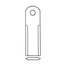 COUTEAU 41348 EP.3,5 LISSE TYPE REKORD