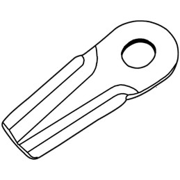 COUTEAU TUILE 50X4X128 T23X20,5 AD TAA 56110300