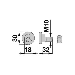 AXE COMPLET Ø18 MM TYPE VICON 90081160