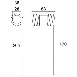 DENT 16618933 ORIGINE FAHR VICON
