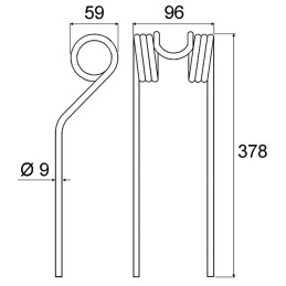 DENT FANEUSE KH20/KH500DN FAHR VICON 06580456