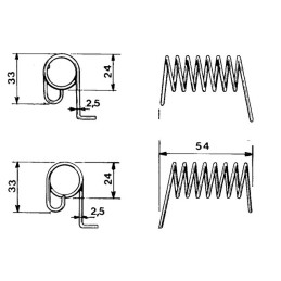 RESSORT RAPPEL G OR PZ VGPZ99
