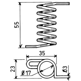 RESSORT DE RAPPEL OR PZ PZ171