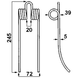 DENT DE PICK-UP TYPE FERRABOLI 1828060