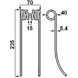 DENT DE PICK-UP TYPE FERRABOLI 1800002