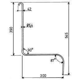 Dent râteau faneur type John Deere vl2326