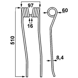 DENT ANDAINEUR TYPE POTTINGER 436141