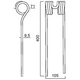 DENT FANEUSE GAUCHE TYPE POTTINGER 436150