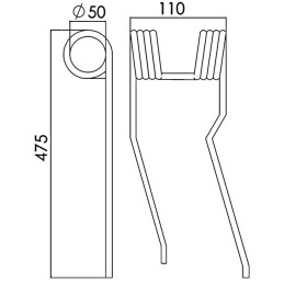 DENT FANEUSE AD STOLL 2501-080X GW 56
