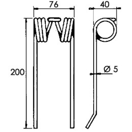 Dent adaptable Welger 034338/0940530200