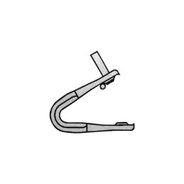 AGRAFE U24CS 165MM BTE 12 BARRETTES+6 TIGES