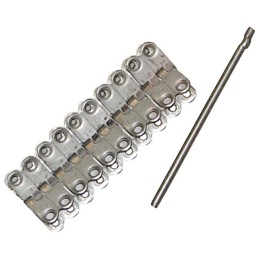 AGRAFE MS25 2 BARETTES + CABLE LONGUEUR 1 METRE