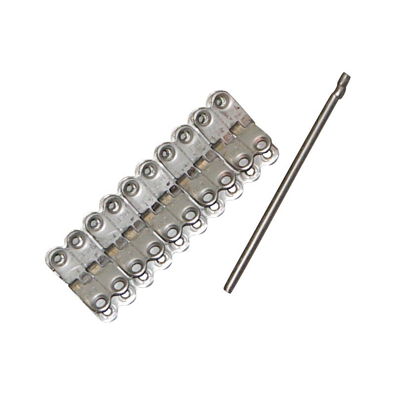 AGRAFE MS25 2 BARETTES + CABLE LONGUEUR 1 METRE