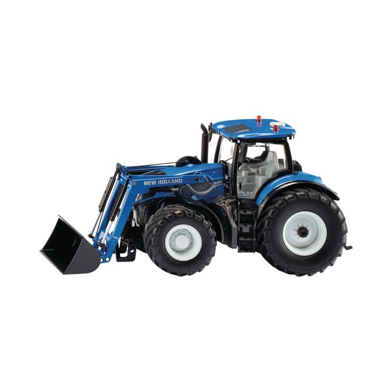 TRACTEUR TELECOMMANDE NEW HOLLAND T7.315 AVEC CHARGEUR AU 1/32EME