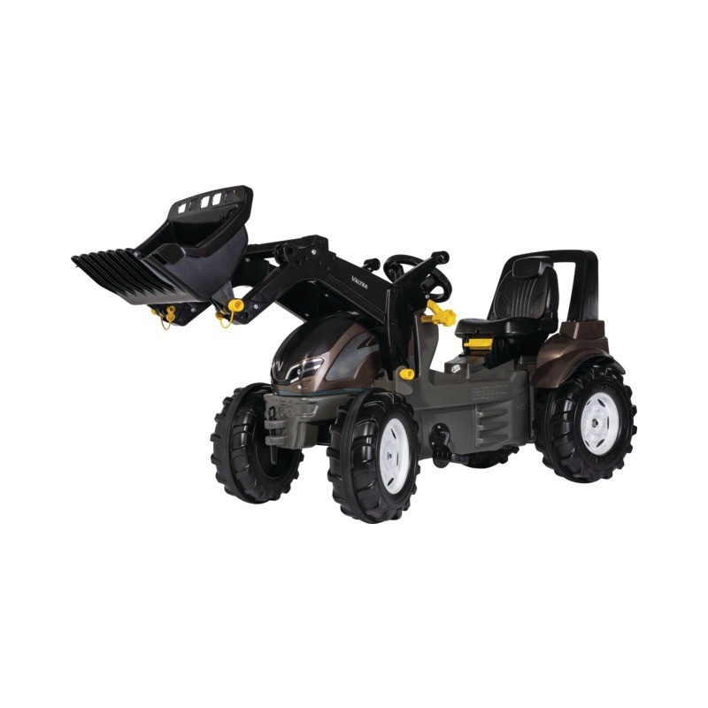 TRACTEUR A PEDALES VALTRA AVEC CHARGEUR ET SIEGE REGLABLE ROLLY TOYS