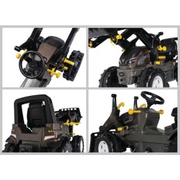 TRACTEUR A PEDALES VALTRA AVEC CHARGEUR ET SIEGE REGLABLE ROLLY TOYS