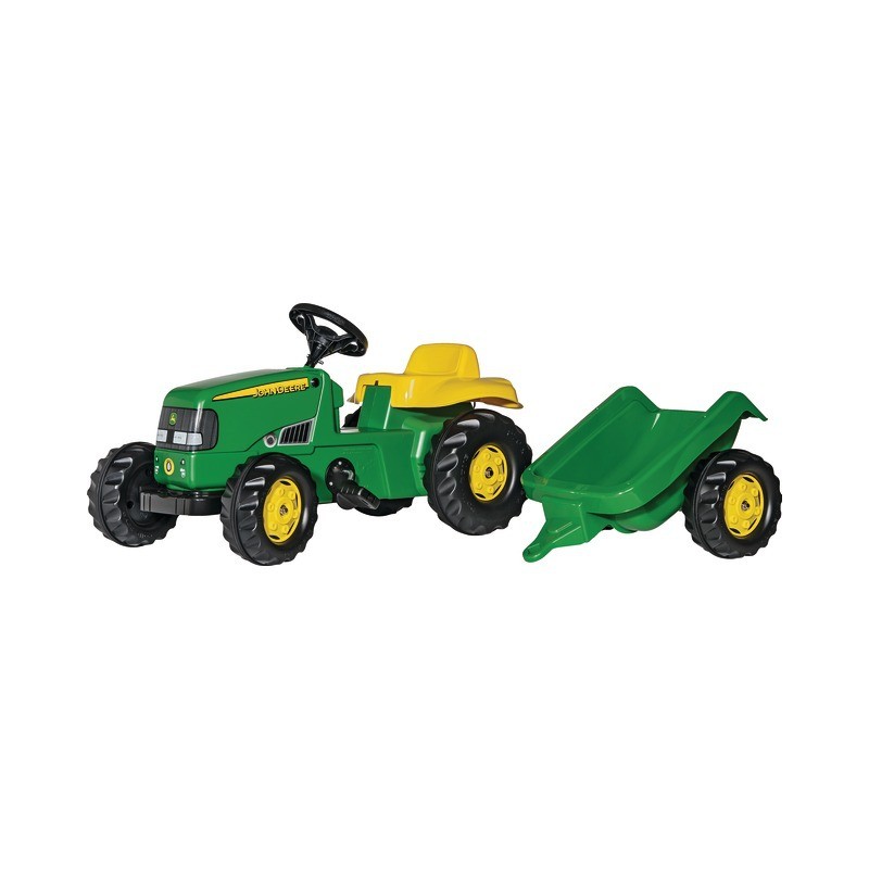 TRACTEUR  JOHN DEERE AVEC REMORQUE