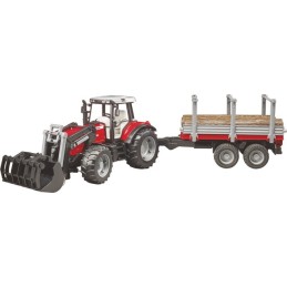TRACTEUR MASSEY 7480 CHARGEUR ET REMORQUE