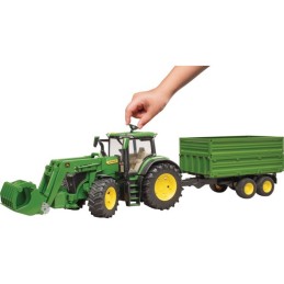 TRACTEUR JOHN DEERE 7R 350 AVEC CHARGEUR ET REMORQUE