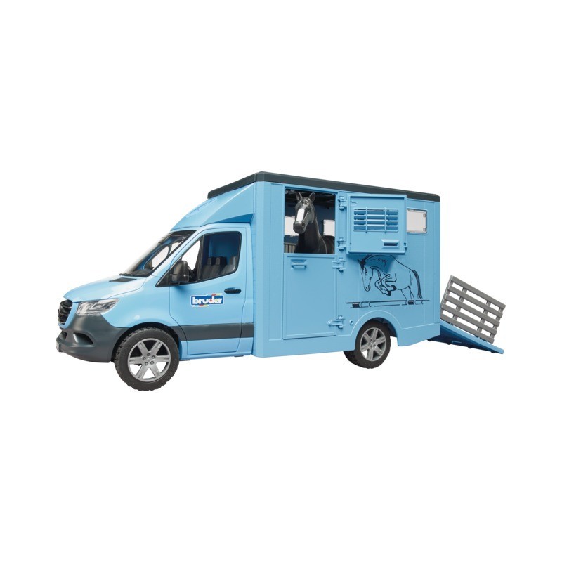 CAMION CHEVAUX MERCEDES-BENZ AVEC UN CHEVAL