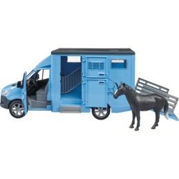 CAMION CHEVAUX MERCEDES-BENZ AVEC UN CHEVAL