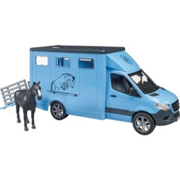 CAMION CHEVAUX MERCEDES-BENZ AVEC UN CHEVAL