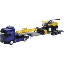 CAMION MAN AVEC MOISSONNEUSE BATTEUSE NEW HOLLAND