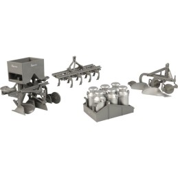 COFFRET TRACTEUR FORDSON AVEC 4 ACCESSOIRES