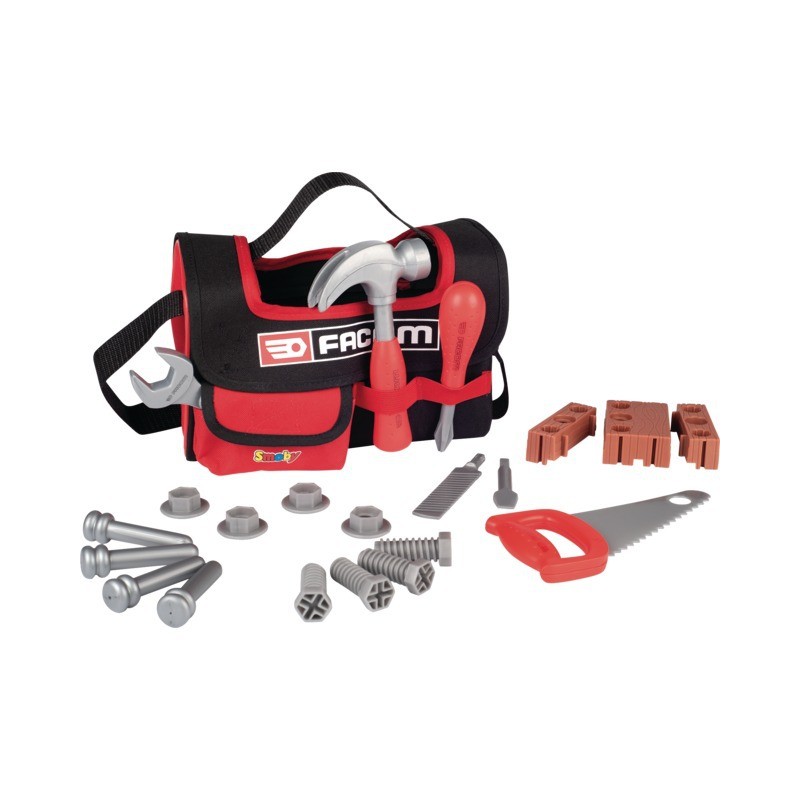 CAISSE A OUTILS FACOM EN TISSU 21 ACCESSOIRES SMOBY