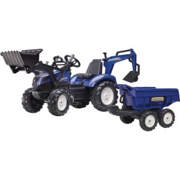 TRACTEUR NEW HOLLAND REMORQUE ET CHARGEUR
