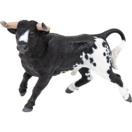 TAUREAU ESPAGNOL NOIR ET BLANC