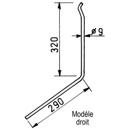 FLEXI DOIGT LONG DROIT D9 ORIGINE AMAZONE