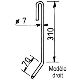FLEXI DOIGT COURT DROIT  D7  TYPE II
