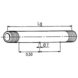 ELEMENT PVC 4 JETS L 1560 ENTRE AXE DE 50 CM