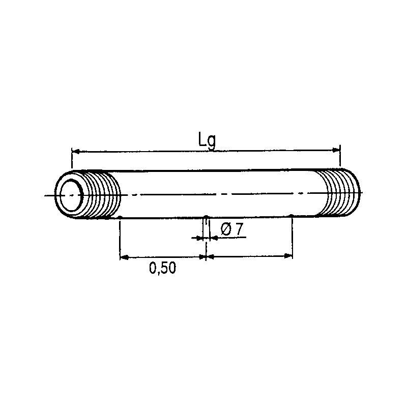 ELEMENT PVC 4 JETS L 1560 ENTRE AXE DE 50 CM