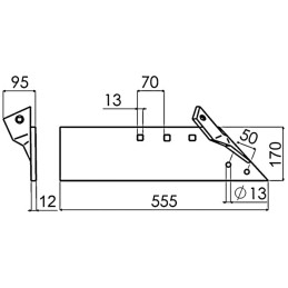 LAME NSH D AVEC RENFORT 5032023000 OR. BONNEL