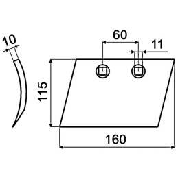 SOC DE RASETTE GAUCHE ORIGINE BONNEL 20000700
