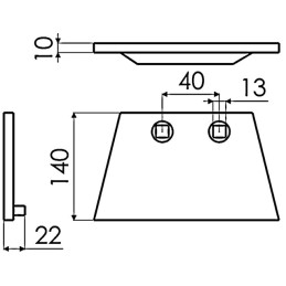 TALON REVERSIBLE ORIGINE BONNEL 13100146