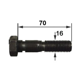 VIS DE SECURITE TETE HEXAGONALE 16X70 8.8 2 RUPTURES BONNEL